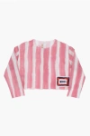 Marni Two-tone Striped Blouse With Zip Closure