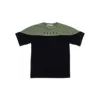 Marni Logo-print Two-tone T-shirt In Black