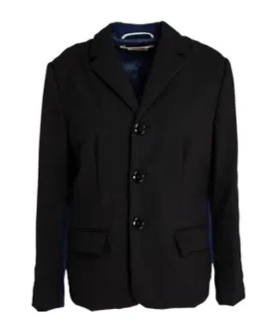 Marni Two-color Long-sleeved Suit Jacket In Black