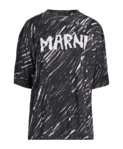 MARNI TWO-COLOR PRINTED T-SHIRT
