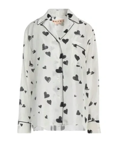 Marni Two-color Shirt In Neutral