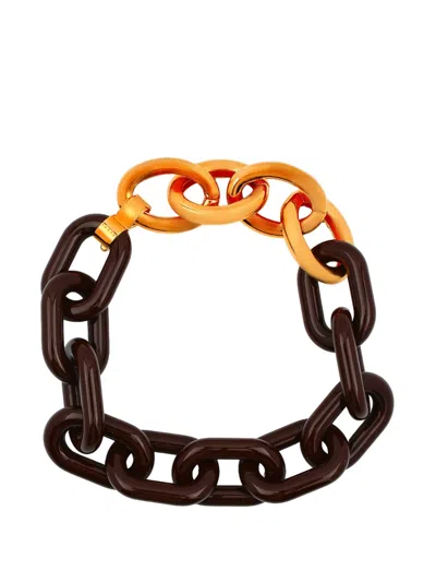 Marni Two-tone Cable-link Chain Necklace In Gold