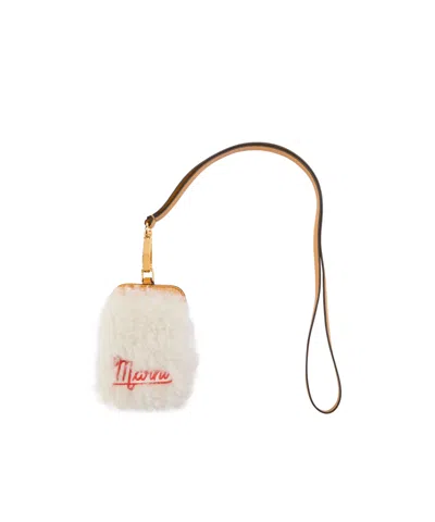 Marni Twotone Card Holder In White
