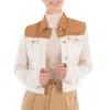 Marni Two-tone Cowboy Jacket In Neutral