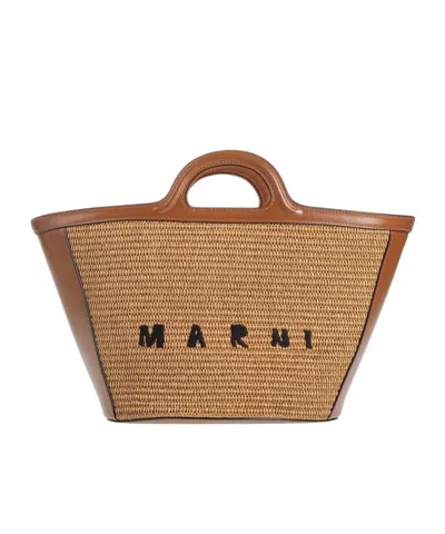 Marni Two-tone Tote Bag In No