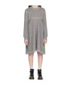 Marni Kids Gray Cotton Unbrushed Fleece Dress In Gray