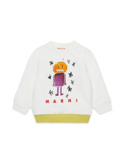 Marni Unisex Baby Mini Sweatshirt In White
