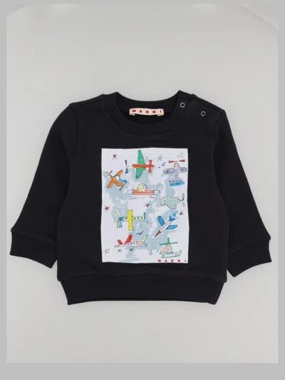 Marni Unisex Baby Sweatshirt In Black