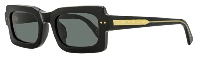 Marni Unisex Low Profile Sunglasses Lake Vostok Hgk Black 51mm