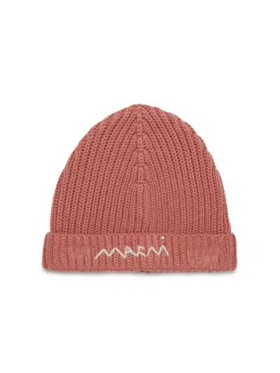 Marni Unisex Mini Wool Blend Hat In Pink