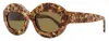 Marni Unisex Oval Sunglasses Ik Kil Cenote Fn9 Lava 54mm In Multi