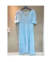 Marni V-neck Dress In Blue