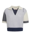 Marni Cashmere Polo Shirt Short Sleeves In White