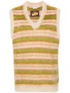Marni Men's Striped Vest | Size 50 | Cvmg0076q0 In Neutrals