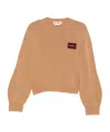 Marni Brown V-neck Sweater In Brown