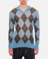 Marni Argyle-intarsia Sweater In Sky Blue