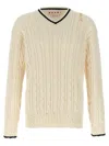 Marni 'v' Neckline Sweater In Gray