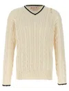 Marni 'v' Neckline Sweater In Neutral