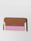 Shop Marni Vanitosi Colorblock Leather Wallet In Pink