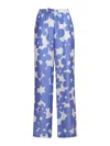 Marni Floral Trousers In Purple