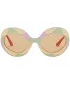 Marni Vaso Land Of Revelations Oversize-frame Sunglasses In Yellow