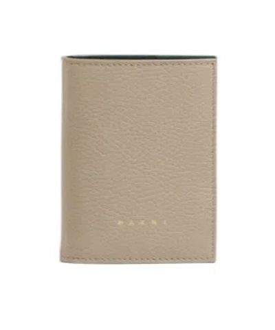 Marni Venice Bi-fold Leather Wallet In Brown