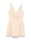 Marni Duchess Satin Mini Dress In Pink