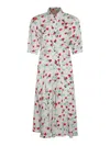 Marni Reverie-print Crepe Midi Dress In White