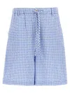 Marni Vichy Bermuda Shorts Bermuda And Short Light Blue In Blue