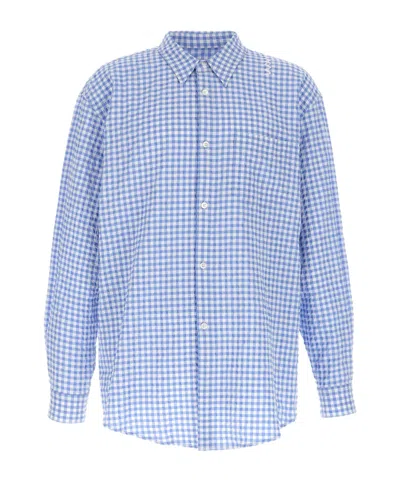MARNI MARNI VICHY PRINTED LONG-SLEEVED SHIRT