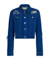 Marni Vintage Lapel Denim Coat In Blue