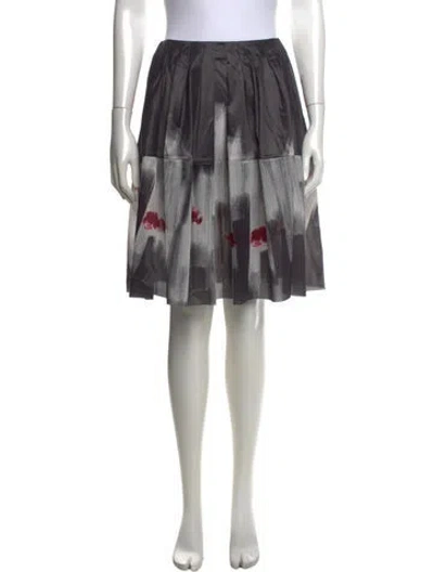 Pre-owned Marni Vintage Midi Length Skirt In Grey