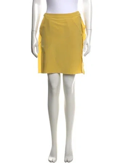 Pre-owned Marni Vintage Mini Skirt In Yellow