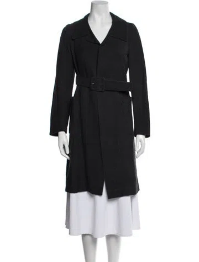 Pre-owned Marni Vintage Silk Coat In Blue