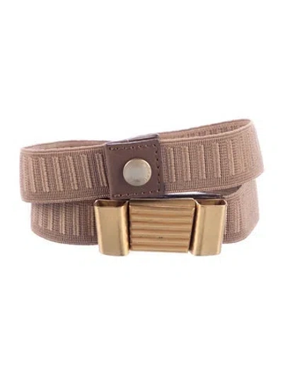 Pre-owned Marni Vintage Skinny Waist Belt In Neutrals