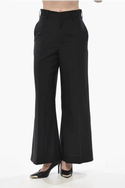 Marni Virgin Wool 4-pocket Trousers With Hidden Closure In Black