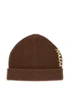 Marni Virgin Wool Beanie Hat In Brown