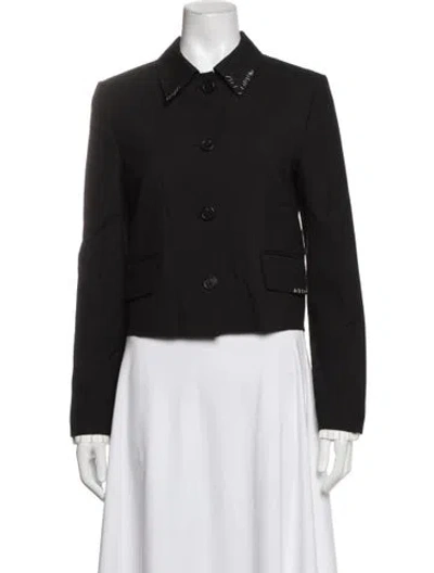 Pre-owned Marni Virgin Wool Blazer In Black