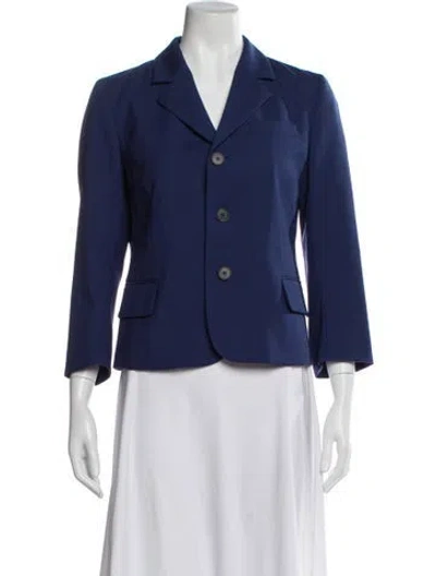 Pre-owned Marni Virgin Wool Blazer In Blue