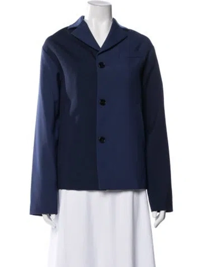 Pre-owned Marni Virgin Wool Blazer In Blue