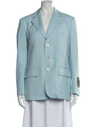 Pre-owned Marni Virgin Wool Blazer In Blue