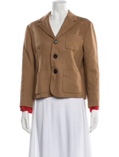 Pre-owned Marni Virgin Wool Blazer In Brown