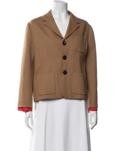 Pre-owned Marni Virgin Wool Blazer In Brown