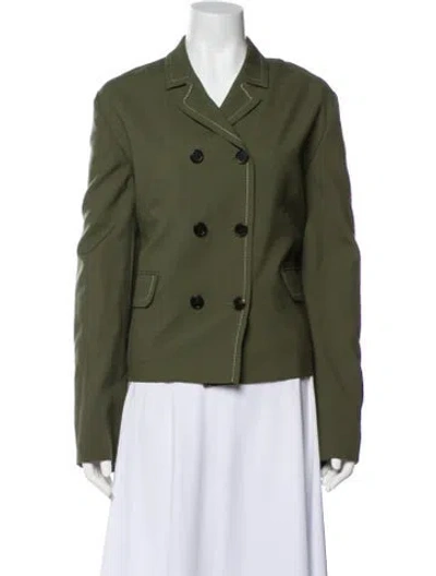 Pre-owned Marni Virgin Wool Blazer In Green