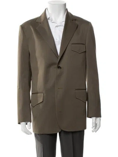 Pre-owned Marni Virgin Wool Blazer In Green