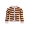 Marni Cropped Cardigan With Playful Stripe Pattern
