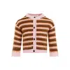 Marni Cropped Cardigan With Playful Stripe Pattern