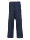 Marni Cargo Trousers Blublack In Blue