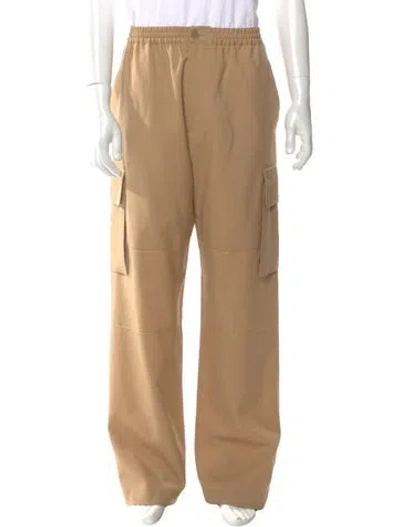 Pre-owned Marni Virgin Wool Cargo Pants In Neutral