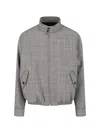 Marni Check-pattern Virgin Wool Jacket In Black